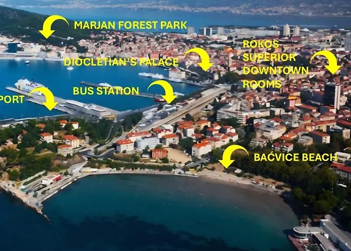 Rokos Superior Downtown - Comfortable With Private Bathrooms - Perfect Location For Exploring Diocletian's Palace And The Gastronomy Of Within Walking Distance